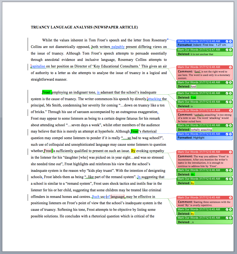 How to write an article analysis